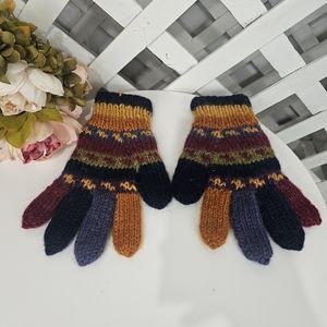 Newari Vintage Colorful Wool Gloves